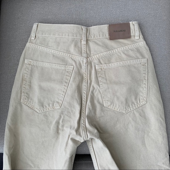 Pull & Bear beige wide leg jeans - size 4 - Picture 1 of 4